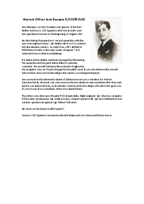 A preview of a PDF biography for Beaupre, Jean